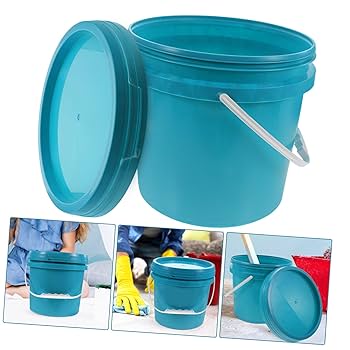 漆塗り桶　蓋付き Amazon｜Kichvoe 油漆桶 ハンドル付き 蓋付き 塗料保存バケツ 多